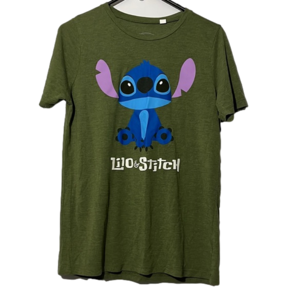 Lilo and Stitch Disney T-shirt sz L green